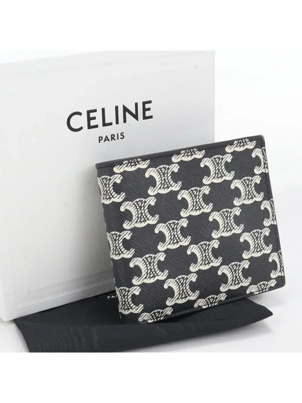 Celine Bifold Wallet Triomphe Canvas